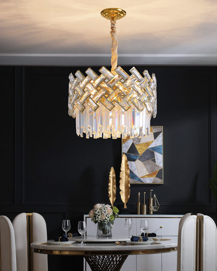 Diff Grand Imperial Shield Crystal Chandelier-DF2190
