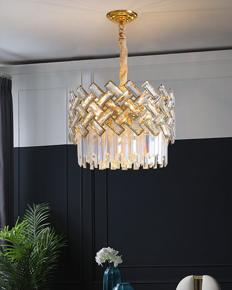Diff Grand Imperial Shield Crystal Chandelier-DF2190