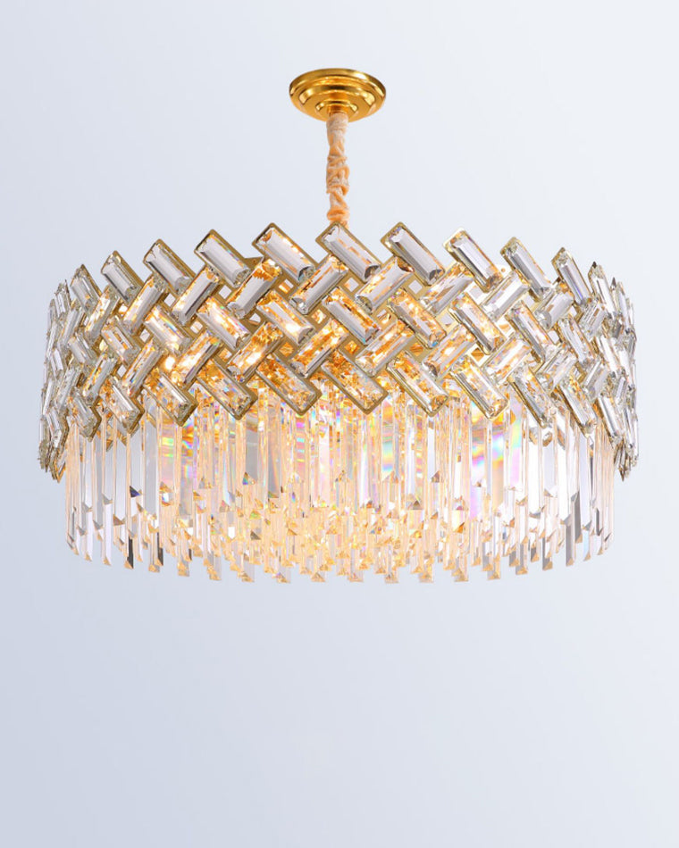 Diff Grand Imperial Shield Crystal Chandelier-DF2190