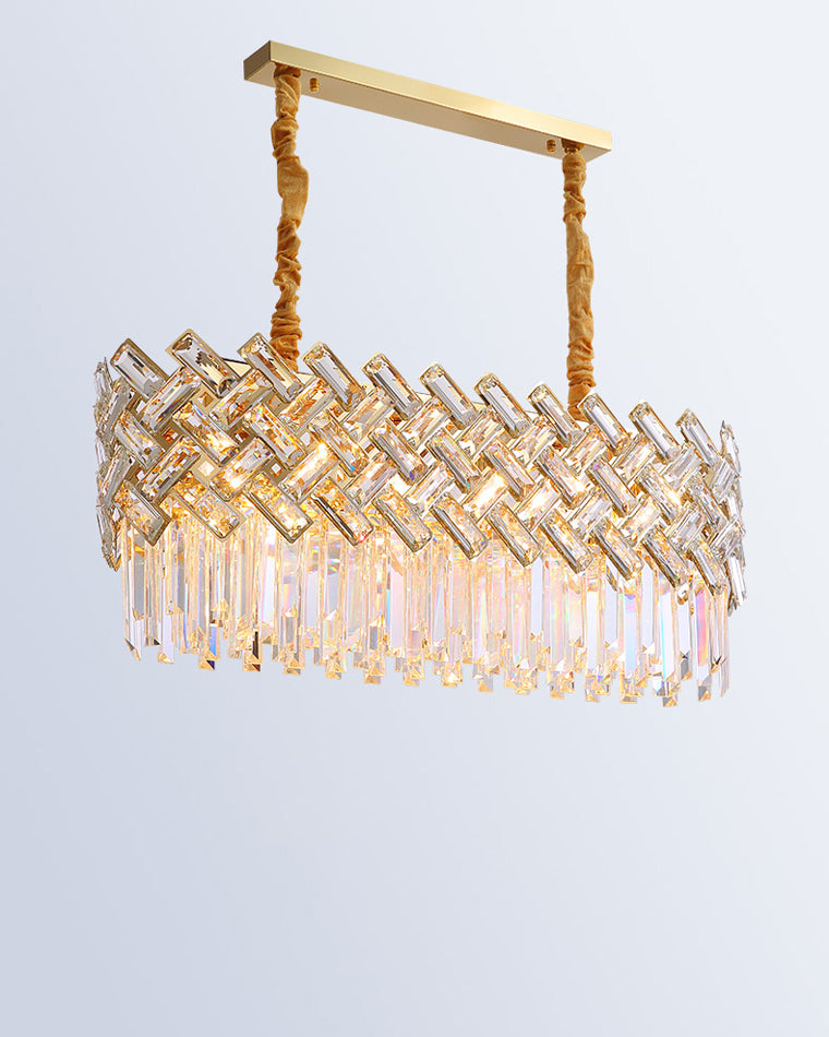 Diff Grand Imperial Shield Crystal Chandelier-DF2190