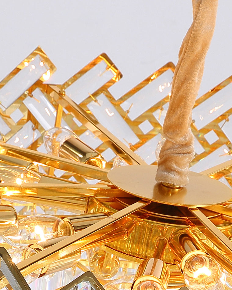 Diff Grand Imperial Shield Crystal Chandelier-DF2190
