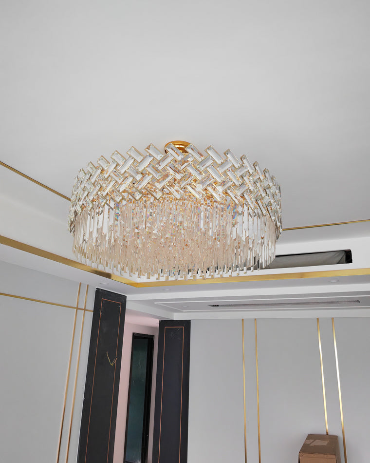 Diff Grand Imperial Shield Crystal Chandelier-DF2190