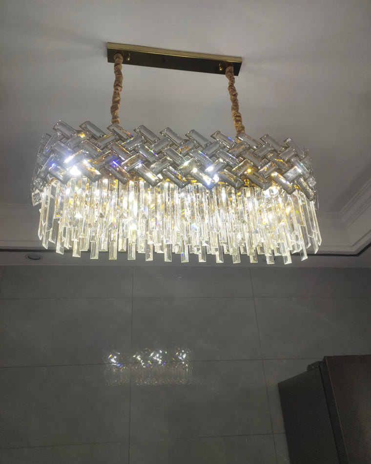 Diff Grand Imperial Shield Crystal Chandelier-DF2190