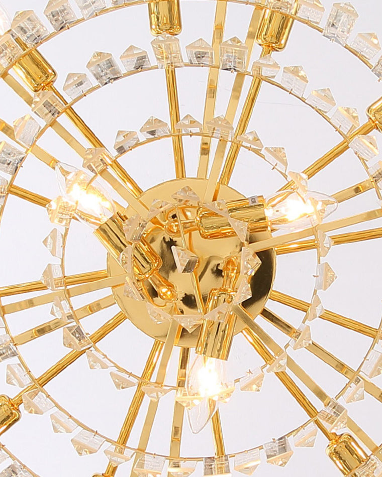 Diff Grand Imperial Shield Crystal Chandelier-DF2190