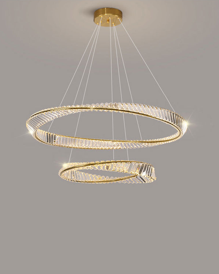 Diff Möbius Crystal Prism Circular Chandelier-DF2191