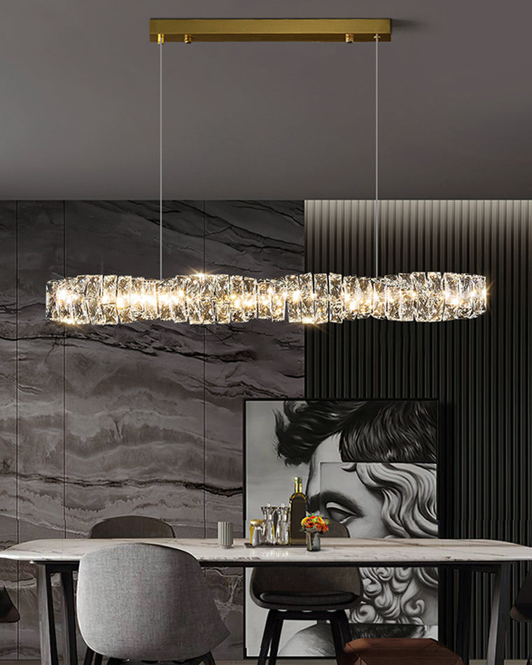 Diff Twist Linear Crystal Chandelier-DF2193