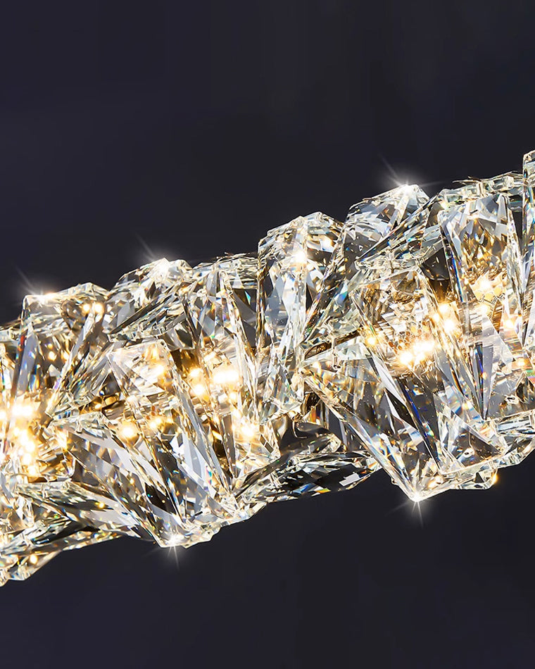 Diff Twist Linear Crystal Chandelier-DF2193