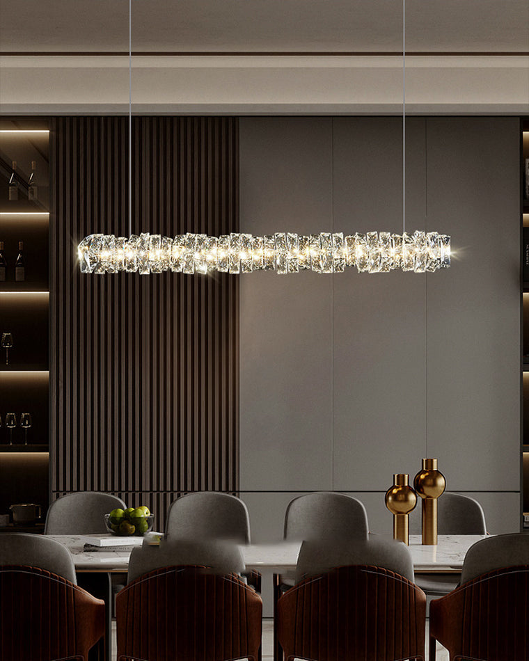 Diff Twist Linear Crystal Chandelier-DF2193