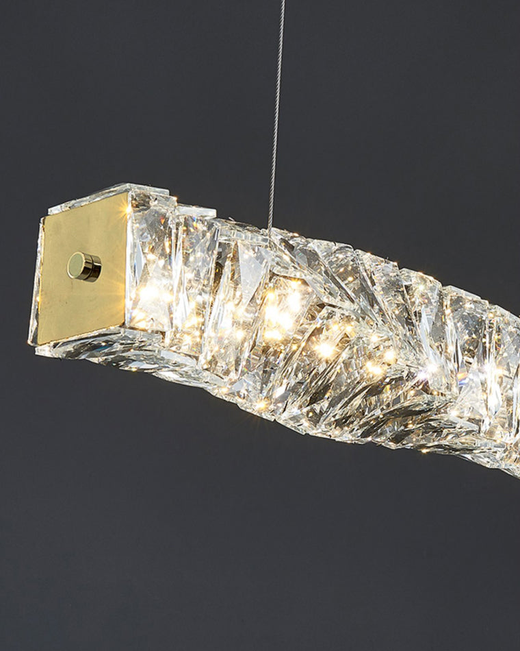 Diff Twist Linear Crystal Chandelier-DF2193