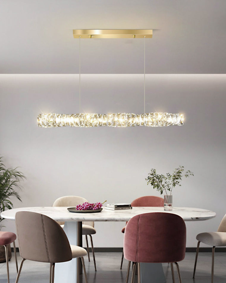 Diff Twist Linear Crystal Chandelier-DF2193