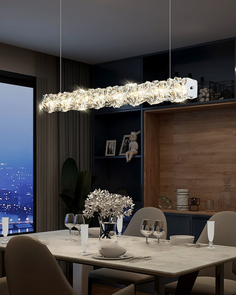 Diff Twist Linear Crystal Chandelier-DF2193