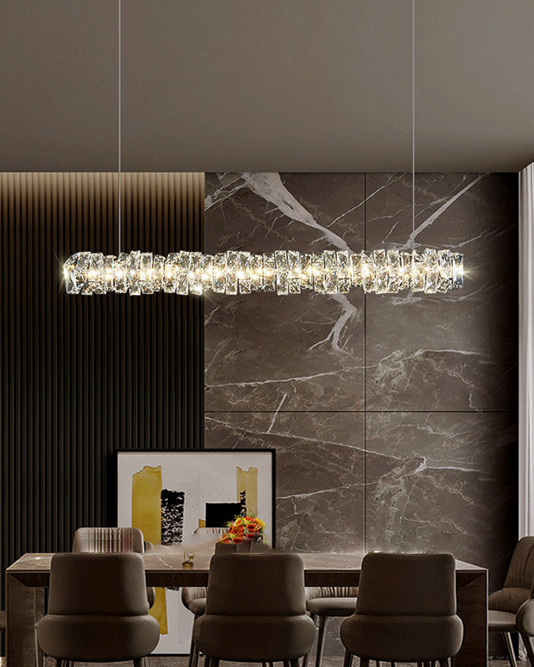 Diff Twist Linear Crystal Chandelier-DF2193