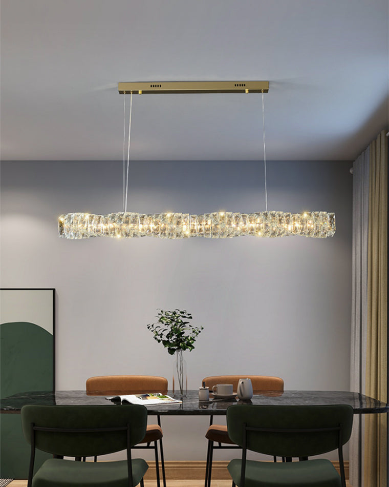 Diff Twist Linear Crystal Chandelier-DF2193