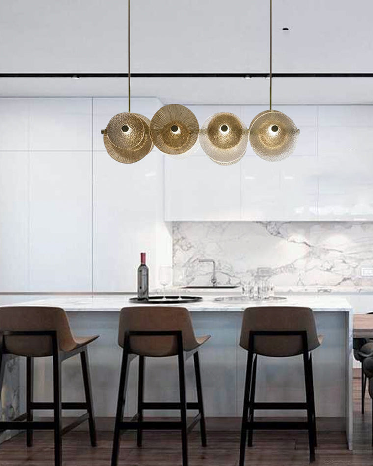Diff Textured Glass Disc Chandelier-DF2194