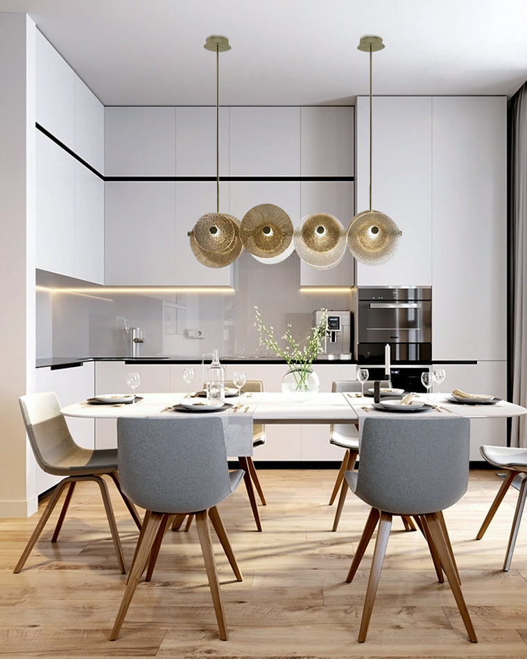 Diff Textured Glass Disc Chandelier-DF2194