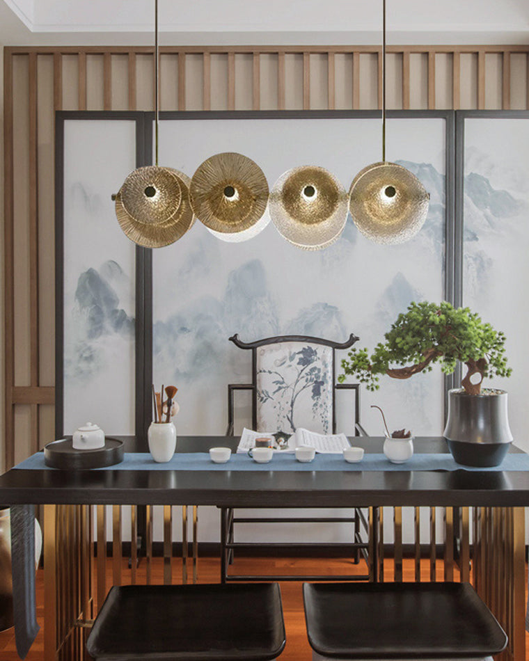 Diff Textured Glass Disc Chandelier-DF2194