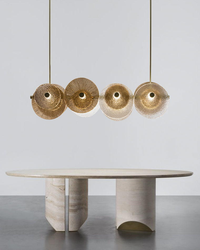 Diff Textured Glass Disc Chandelier-DF2194
