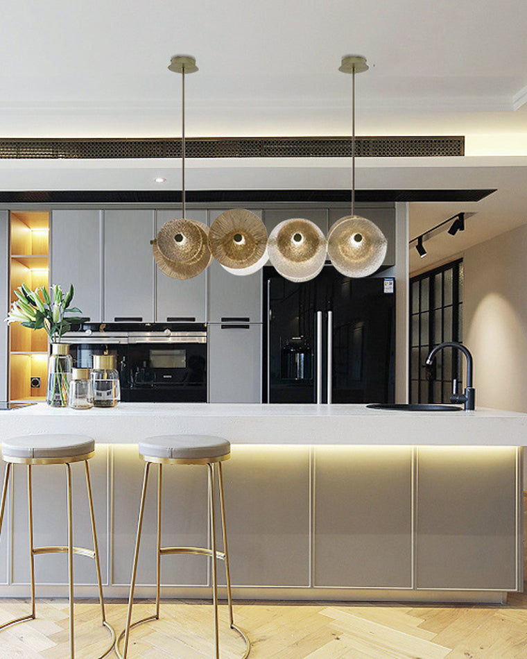 Diff Textured Glass Disc Chandelier-DF2194