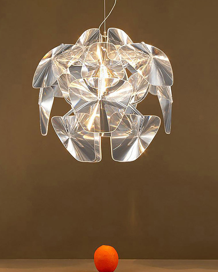Diff Mirrored Lucite Chandelier-DF2197
