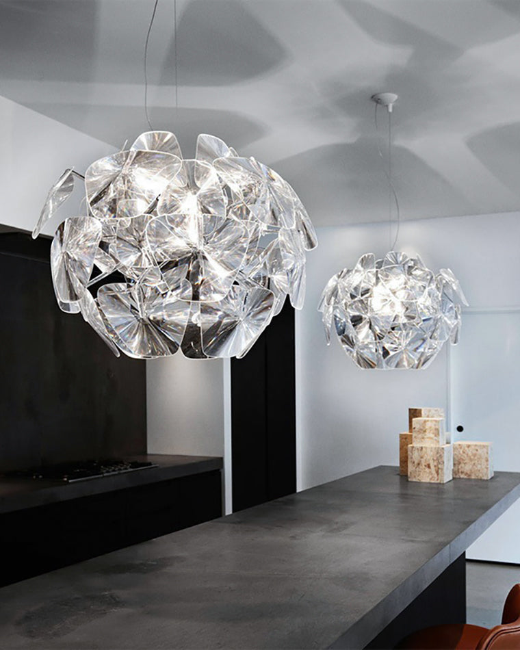 Diff Mirrored Lucite Chandelier-DF2197