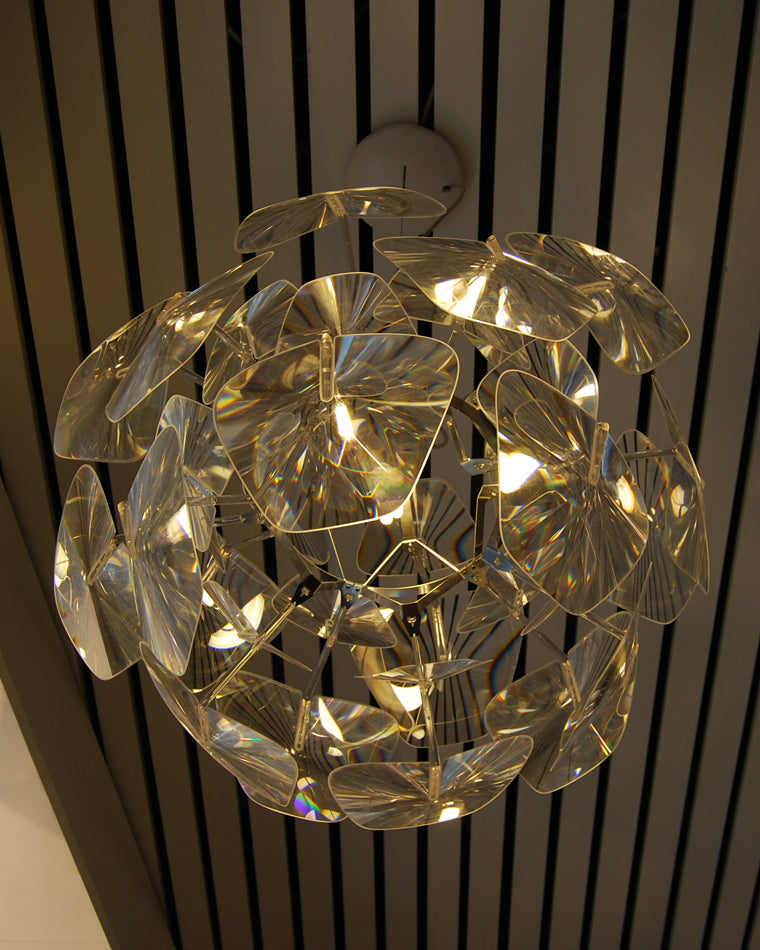 Diff Mirrored Lucite Chandelier-DF2197