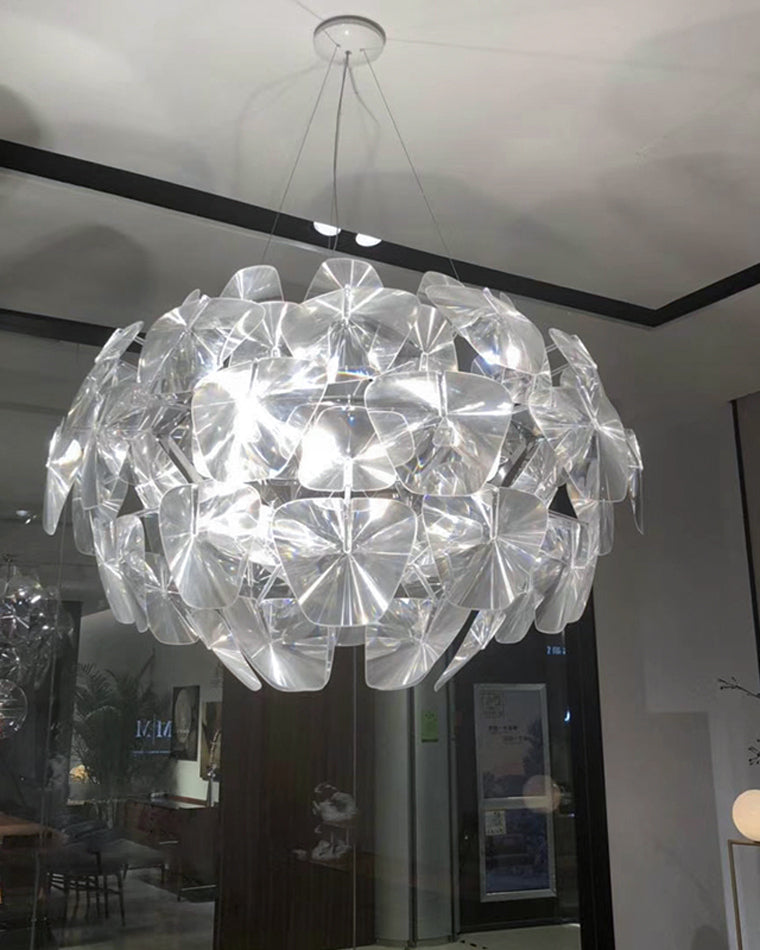 Diff Mirrored Lucite Chandelier-DF2197