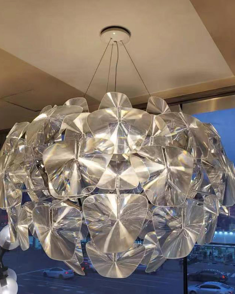 Diff Mirrored Lucite Chandelier-DF2197