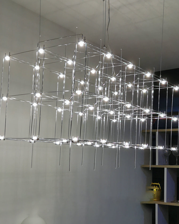 Diff Rectangular Sculptural Chandelier-DF2200