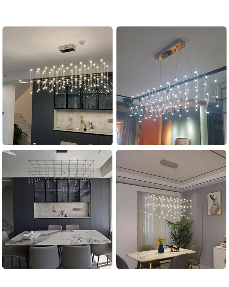 Diff Rectangular Sculptural Chandelier-DF2200