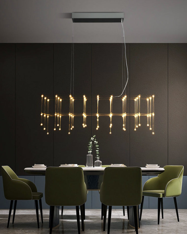 Diff Rectangular Sculptural Chandelier-DF2200