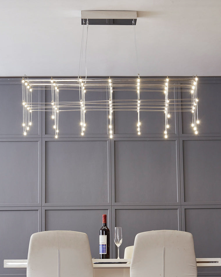 Diff Rectangular Sculptural Chandelier-DF2200