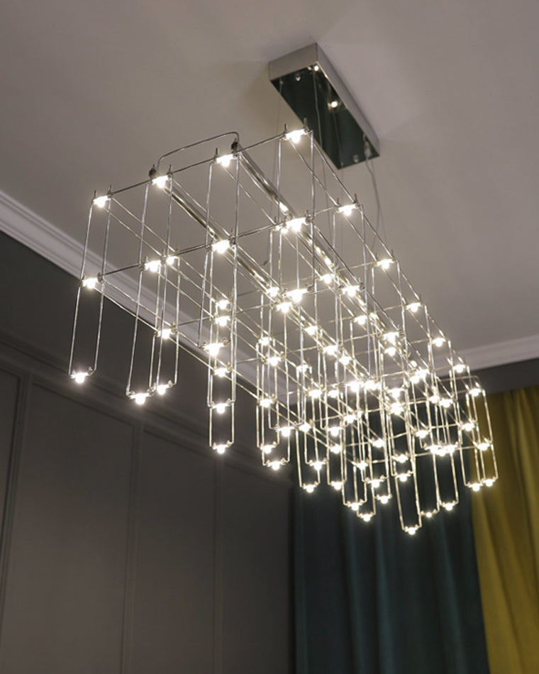 Diff Rectangular Sculptural Chandelier-DF2200