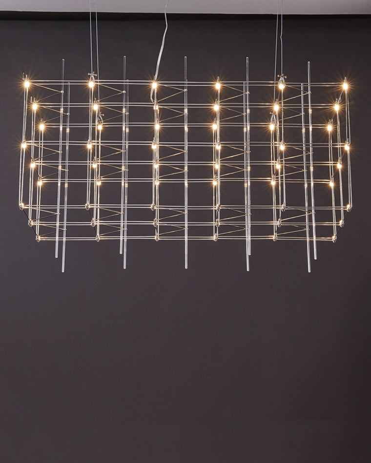Diff Rectangular Sculptural Chandelier-DF2200