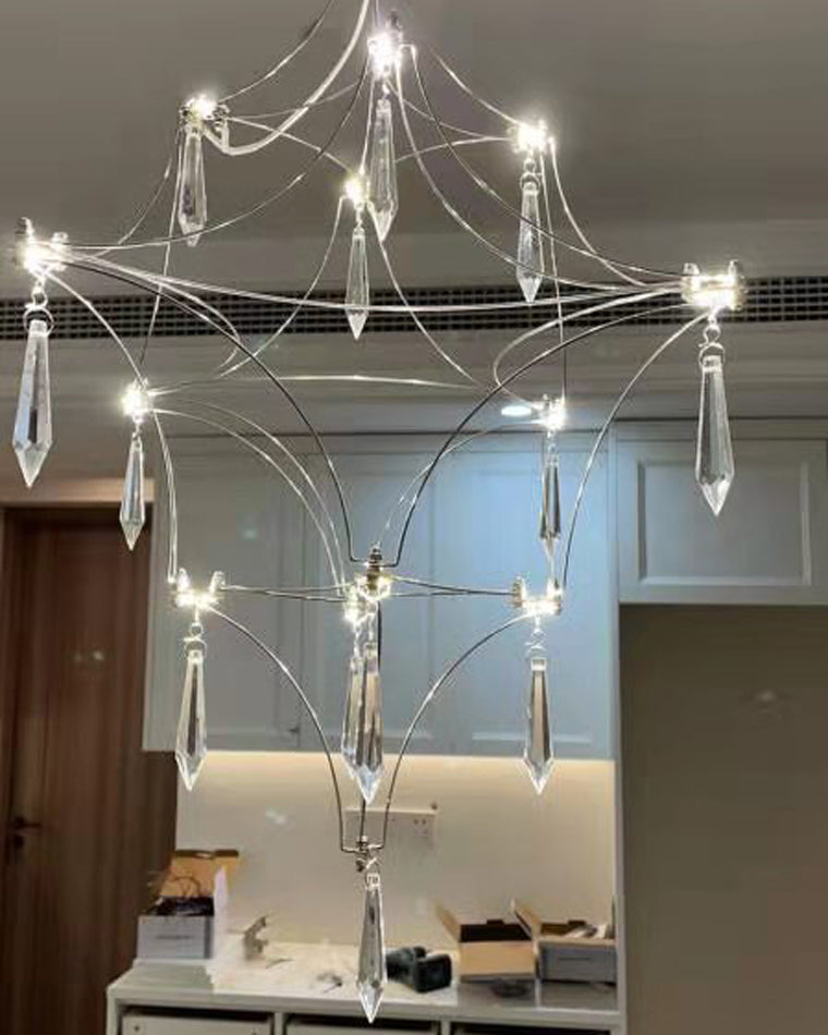 Diff Large Sculptural Crystal Chandelier-DF2201