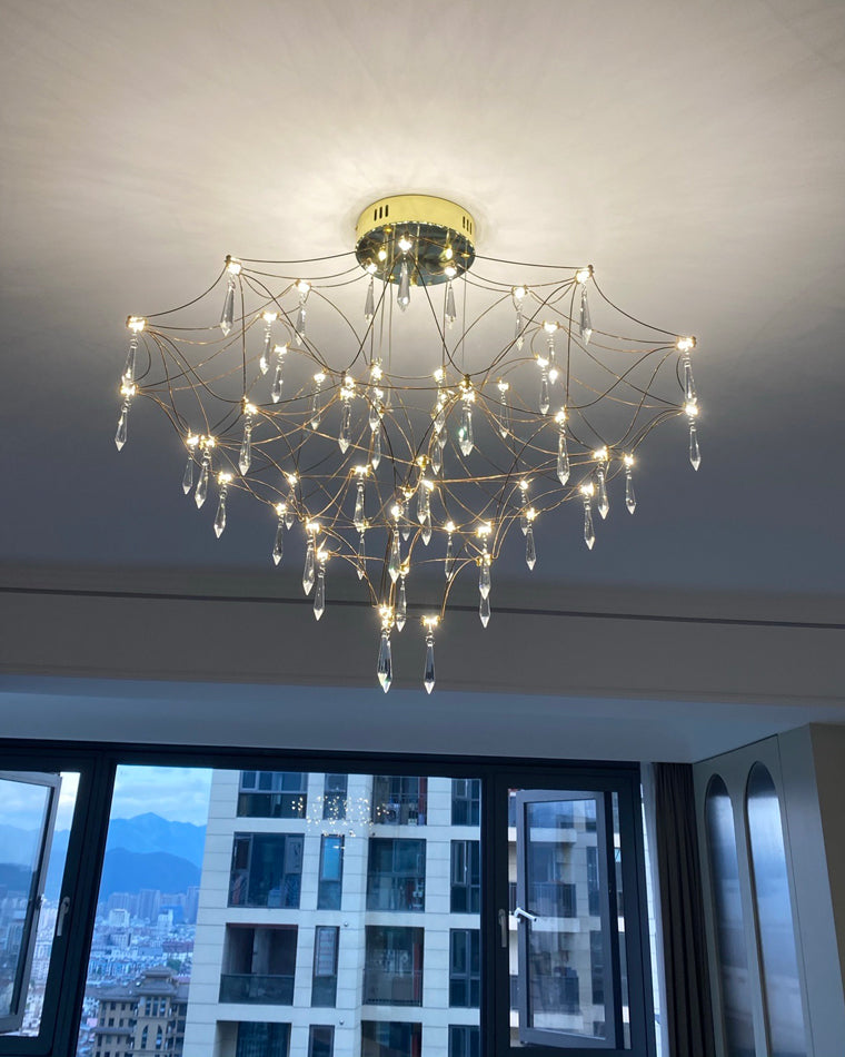 Diff Large Sculptural Crystal Chandelier-DF2201