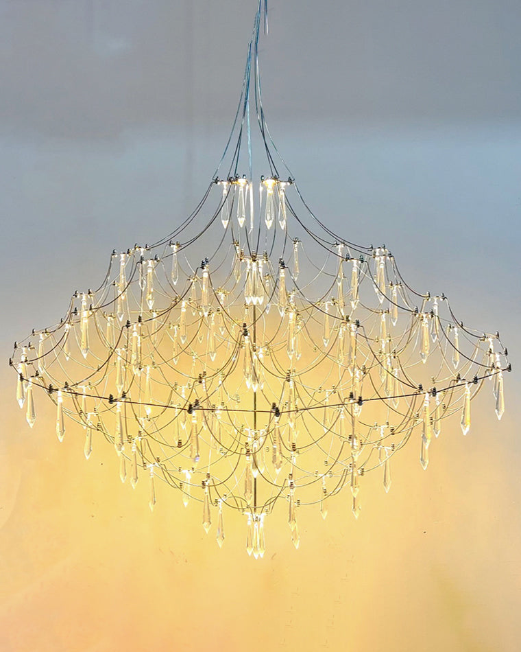 Diff Large Sculptural Crystal Chandelier-DF2201