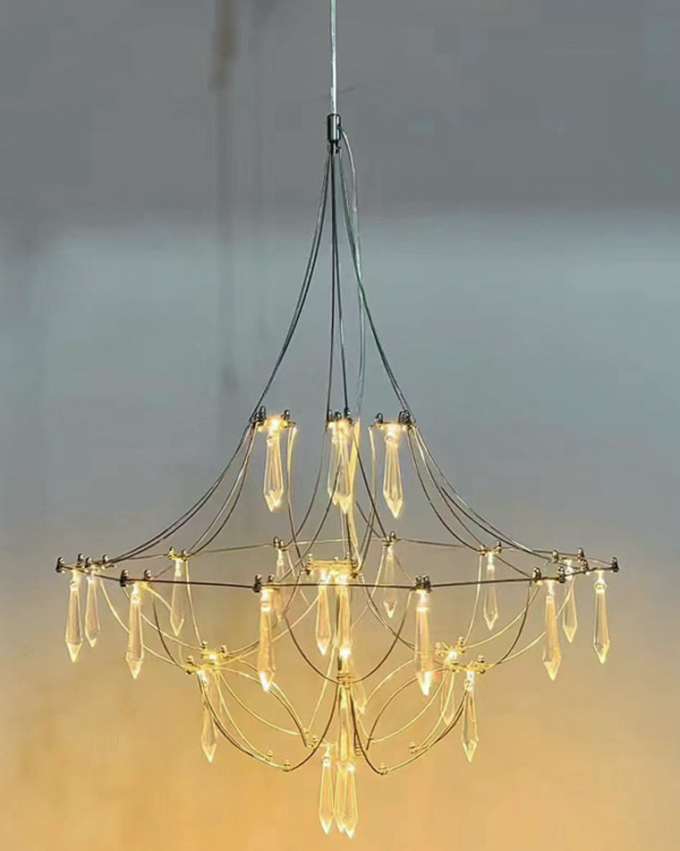 Diff Large Sculptural Crystal Chandelier-DF2201
