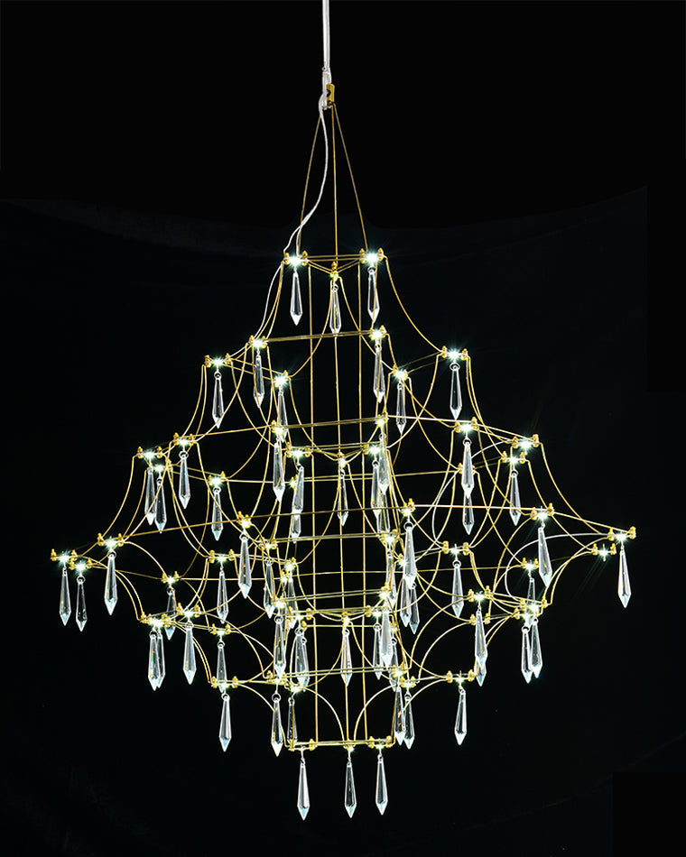 Diff Large Sculptural Crystal Chandelier-DF2201