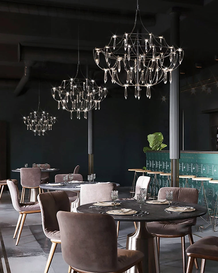 Diff Large Sculptural Crystal Chandelier-DF2201