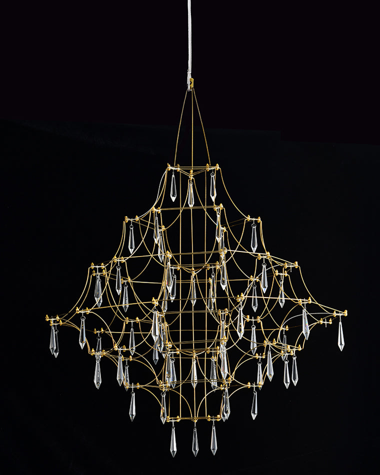 Diff Large Sculptural Crystal Chandelier-DF2201