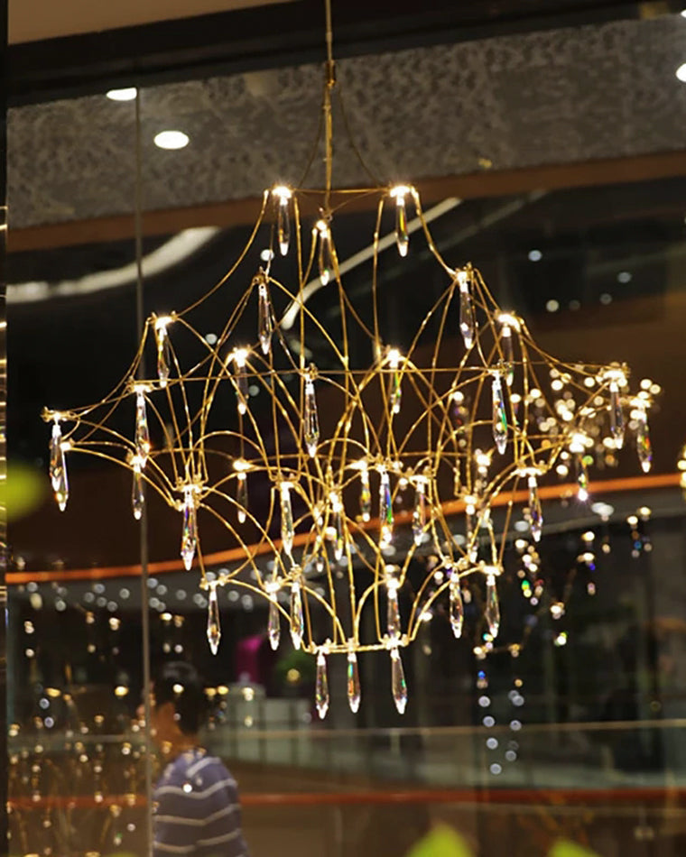 Diff Large Sculptural Crystal Chandelier-DF2201