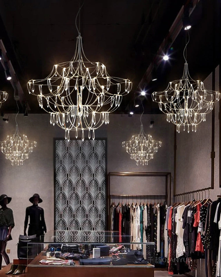 Diff Large Sculptural Crystal Chandelier-DF2201