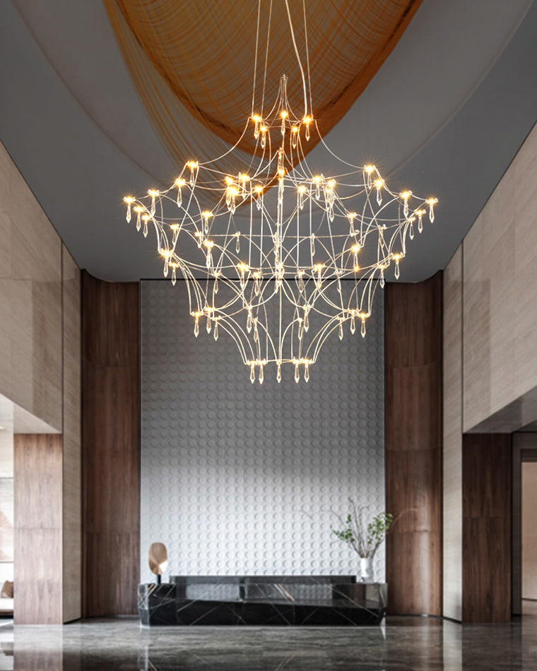 Diff Large Sculptural Crystal Chandelier-DF2201