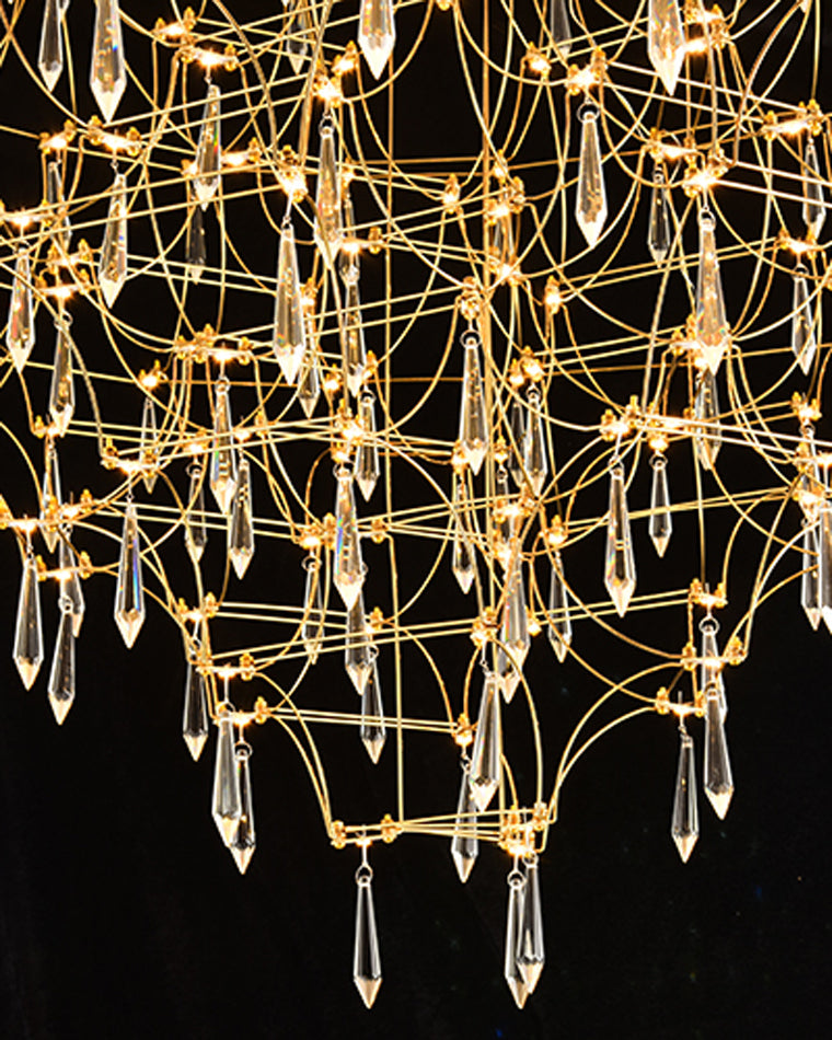 Diff Large Sculptural Crystal Chandelier-DF2201