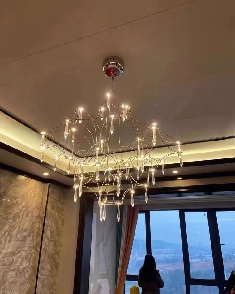 Diff Large Sculptural Crystal Chandelier-DF2201