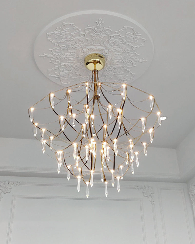 Diff Large Sculptural Crystal Chandelier-DF2201