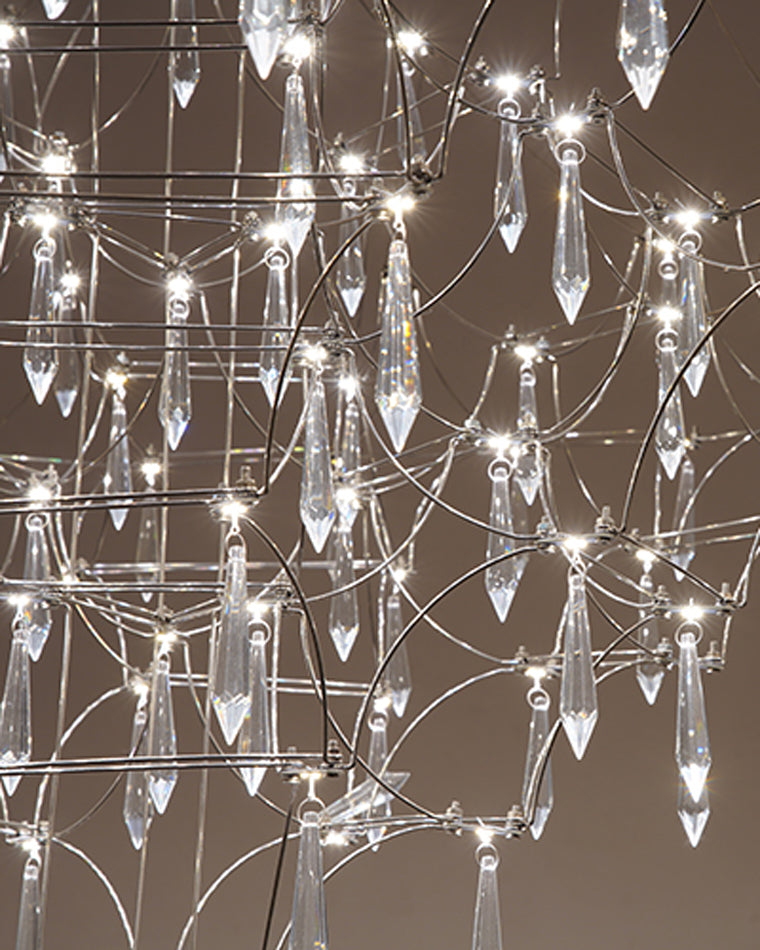 Diff Large Sculptural Crystal Chandelier-DF2201