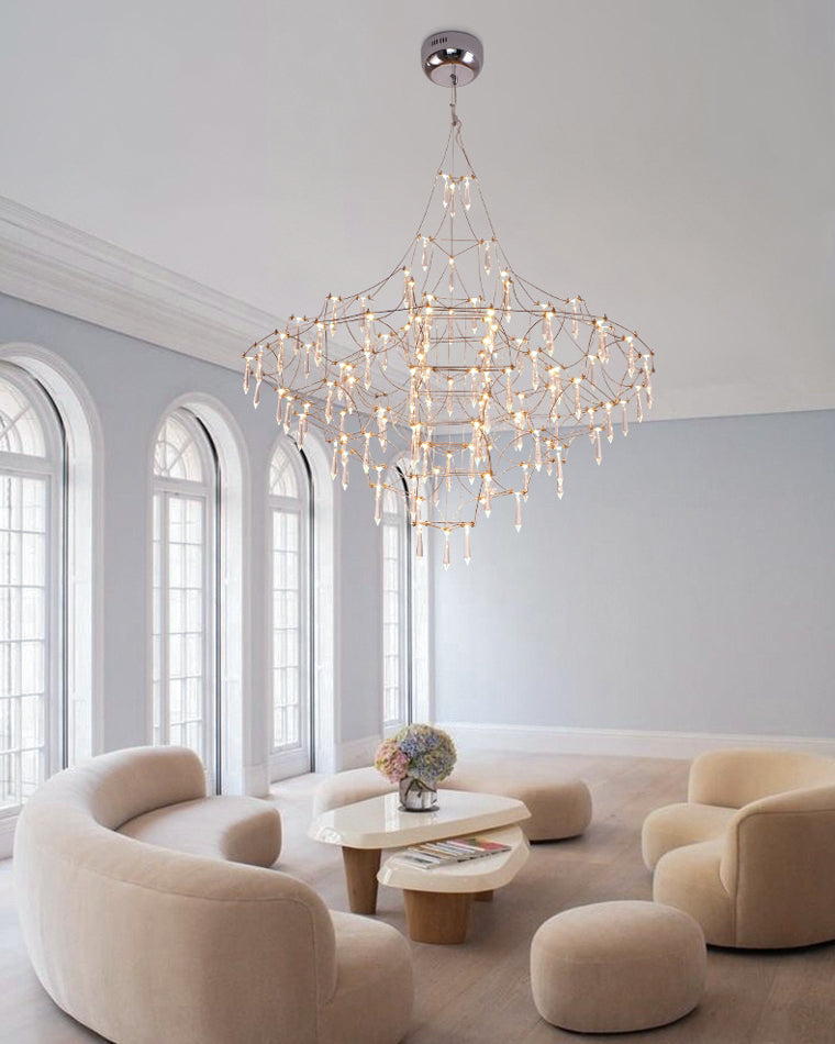 Diff Large Sculptural Crystal Chandelier-DF2201