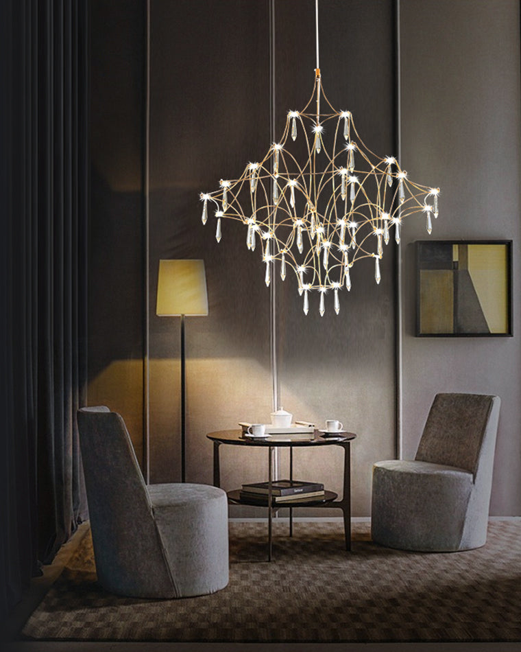 Diff Large Sculptural Crystal Chandelier-DF2201