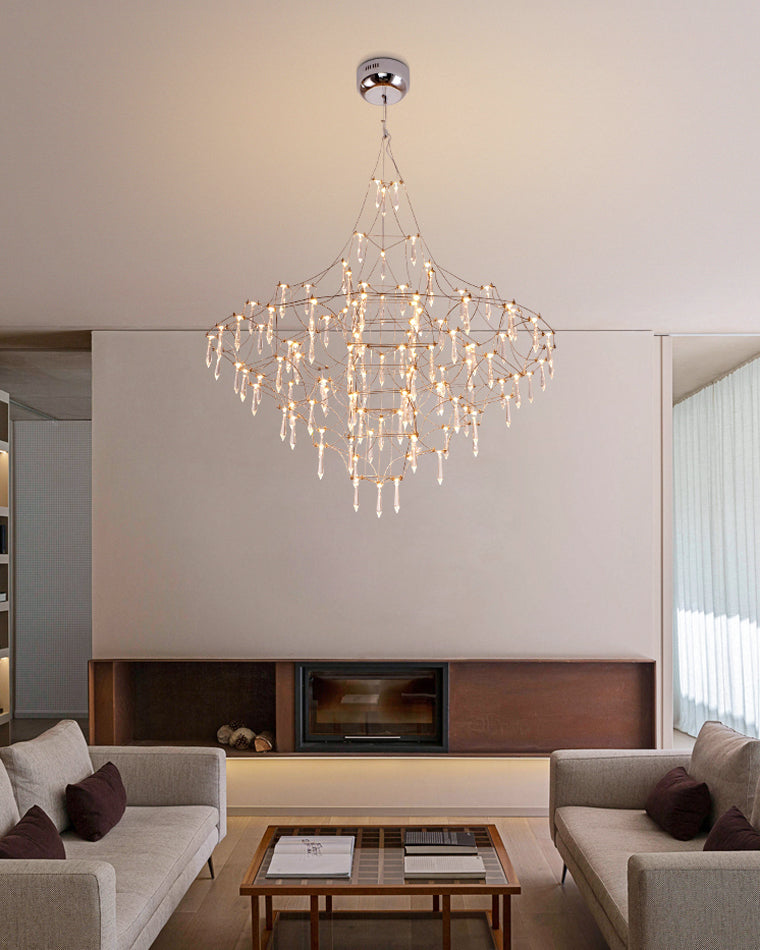 Diff Large Sculptural Crystal Chandelier-DF2201